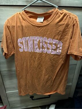 Sunkissed Orange Graphic Tee